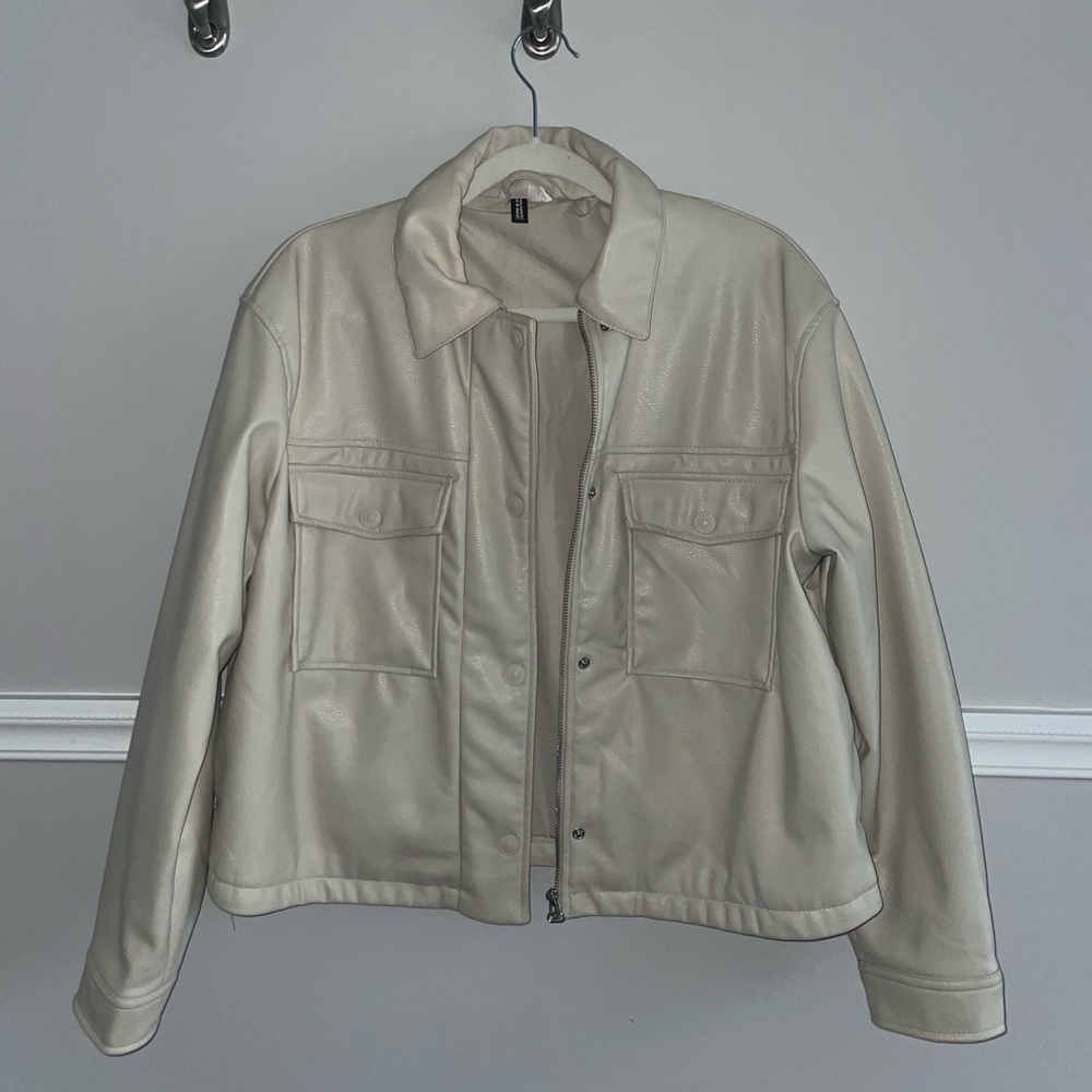 Faux leather jacket